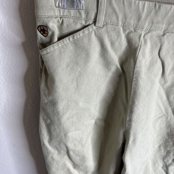 ARIAT Sport Women’s Breeches Pants 30R Biege Horse Riding Equestrian Side Zip - Picture 8 of 15